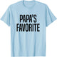 Papa's Favorite Grandchild T-Shirt - T-Shirt | Light Blue