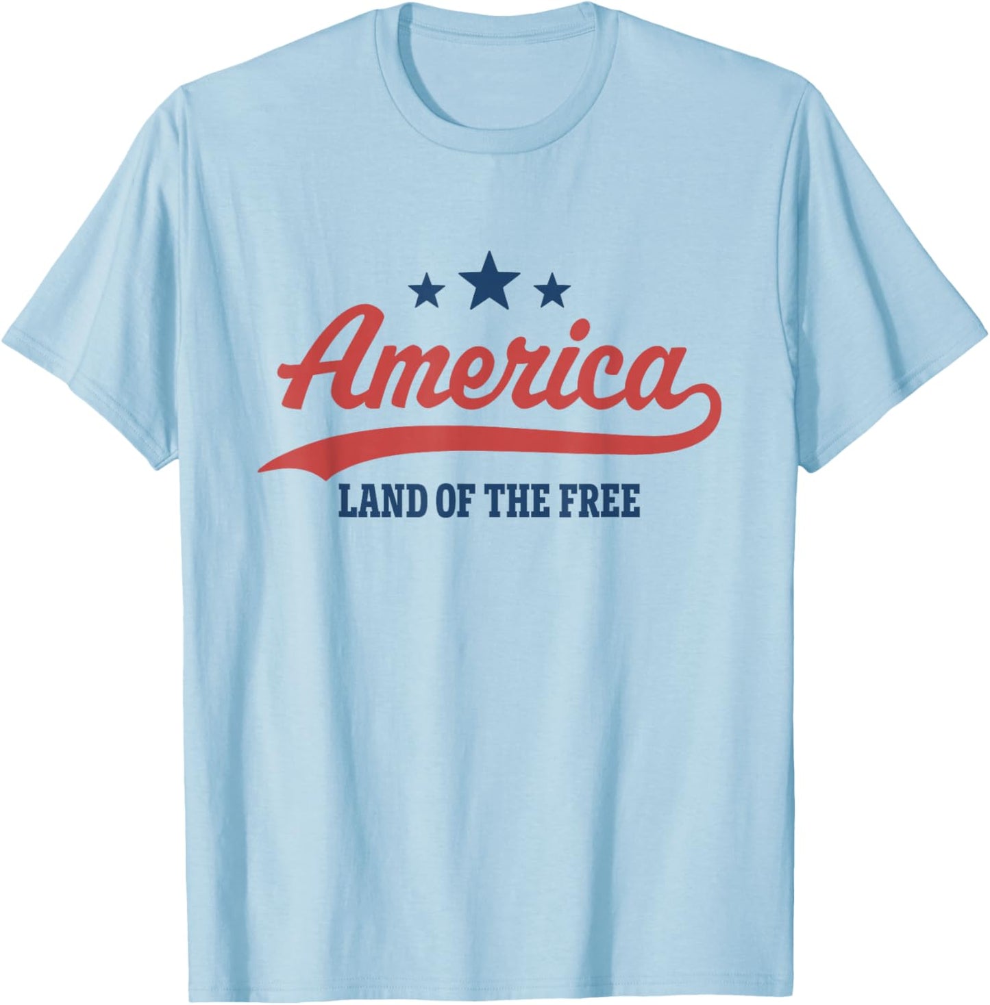 America Land of the Free T-Shirt - T-Shirt | Light Blue