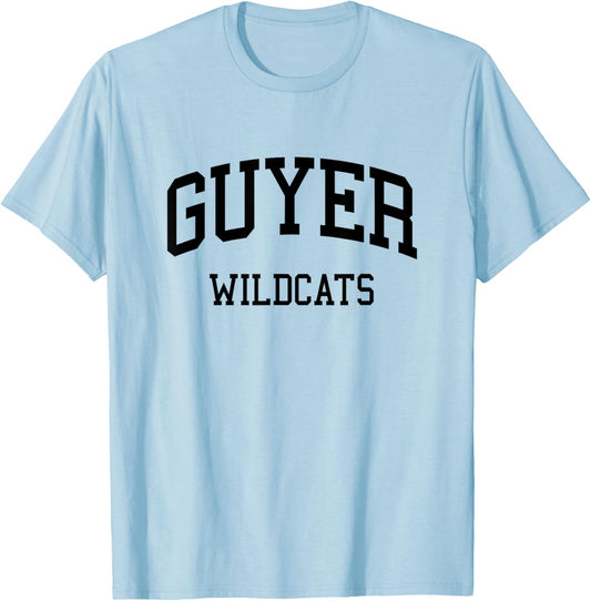 Guyer High School HS Denton TX Retro T-Shirt - T-Shirt | Light Blue