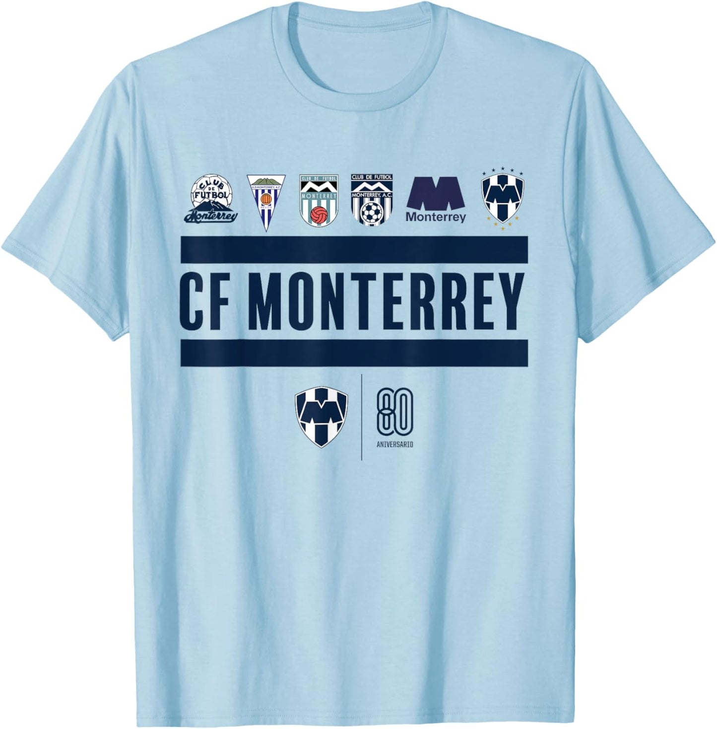 Stripes of Monterrey Anniversary N°80 T-Shirt - T-Shirt | Light Blue