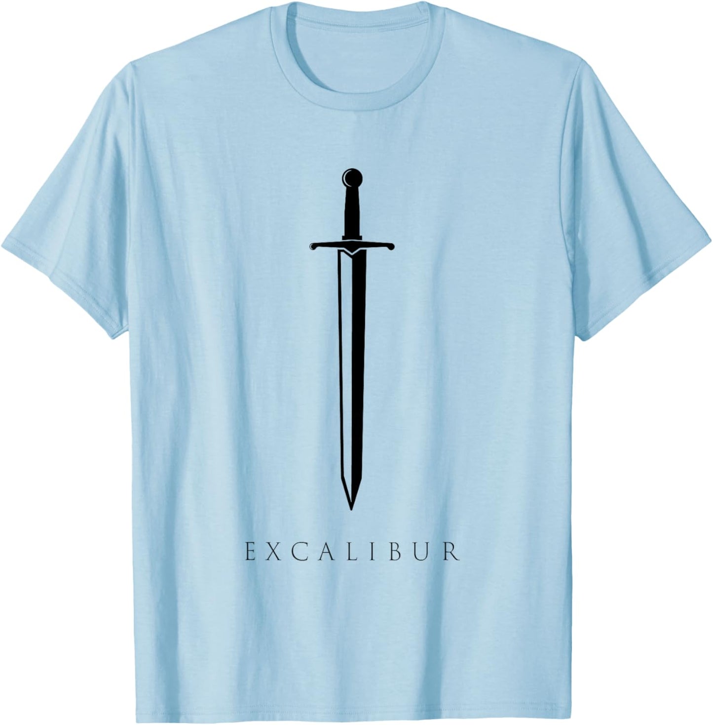 Excalibur The Legendary Sword in the Stone of King Arthur T-Shirt - T-Shirt | Light Blue