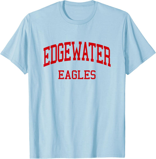 Edgewater High School HS Orlando FL Retro T-Shirt - T-Shirt | Light Blue