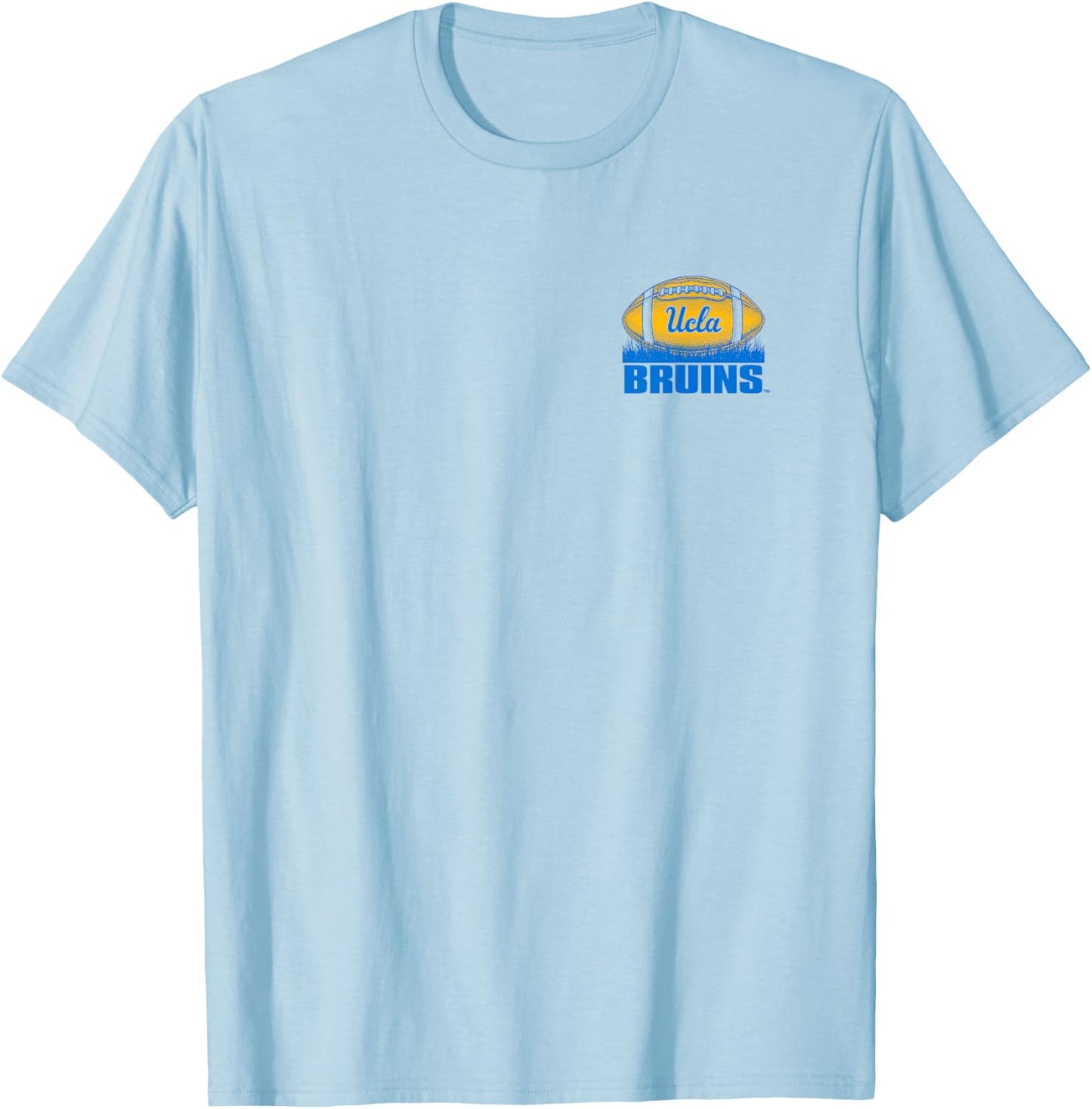 UCLA Bruins Football Saturdays Front/Back White T-Shirt - T-Shirt | Light Blue
