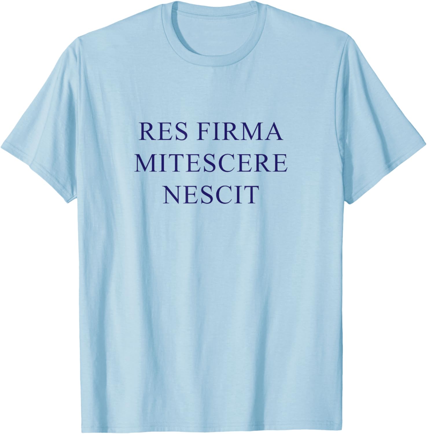 American Flyers "Res Firma Mitescere Nescit" T-Shirt - T-Shirt | Light Blue