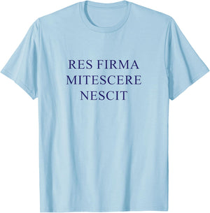 American Flyers "Res Firma Mitescere Nescit" T-Shirt - T-Shirt | Light Blue