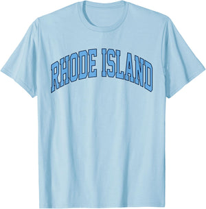 Retro Rhode Island Souvenir Classic Rhode Island Blue RI T-Shirt - T-Shirt | Light Blue