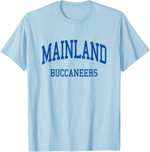 Mainland High School HS Daytona Beach FL Retro T-Shirt - T-Shirt | Light Blue