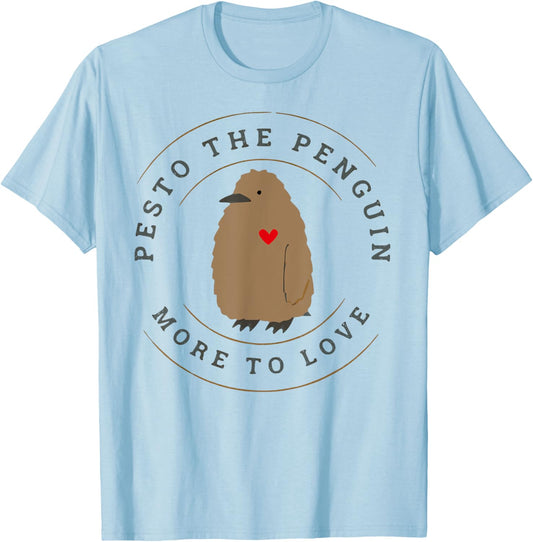 Pesto The Penguin More To Love T-Shirt - T-Shirt | Light Blue