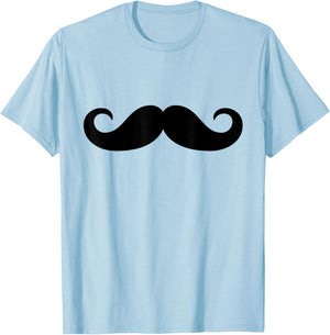 Pink Mustache T-Shirt - T-Shirt | Light Blue