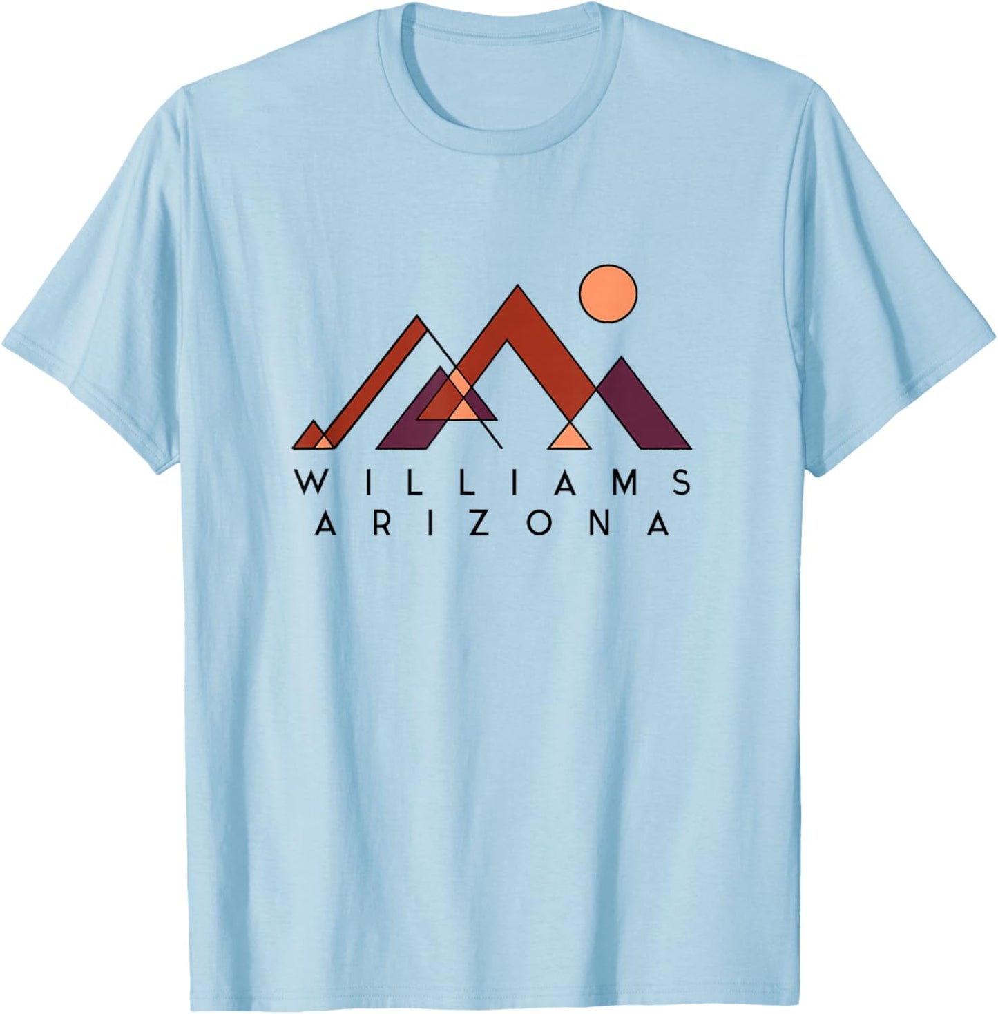 Williams Arizona | Williams Arizona Abstract | Williams AZ T-Shirt - T-Shirt | Light Blue
