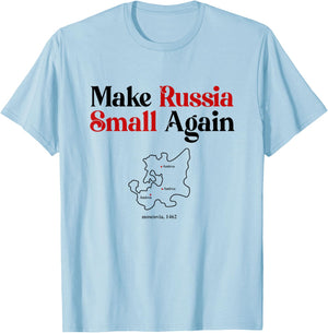 Funny Make Russia Small Again Shirt Make Russia Small Again T-Shirt - T-Shirt | Light Blue