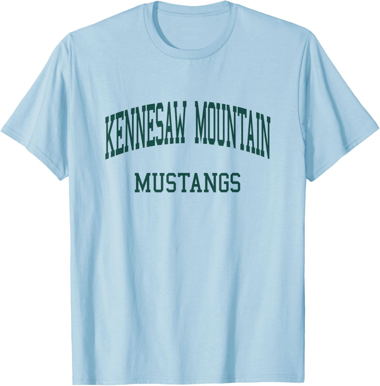 Kennesaw Mountain High School HS Kennesaw GA Retro T-Shirt - T-Shirt | Light Blue