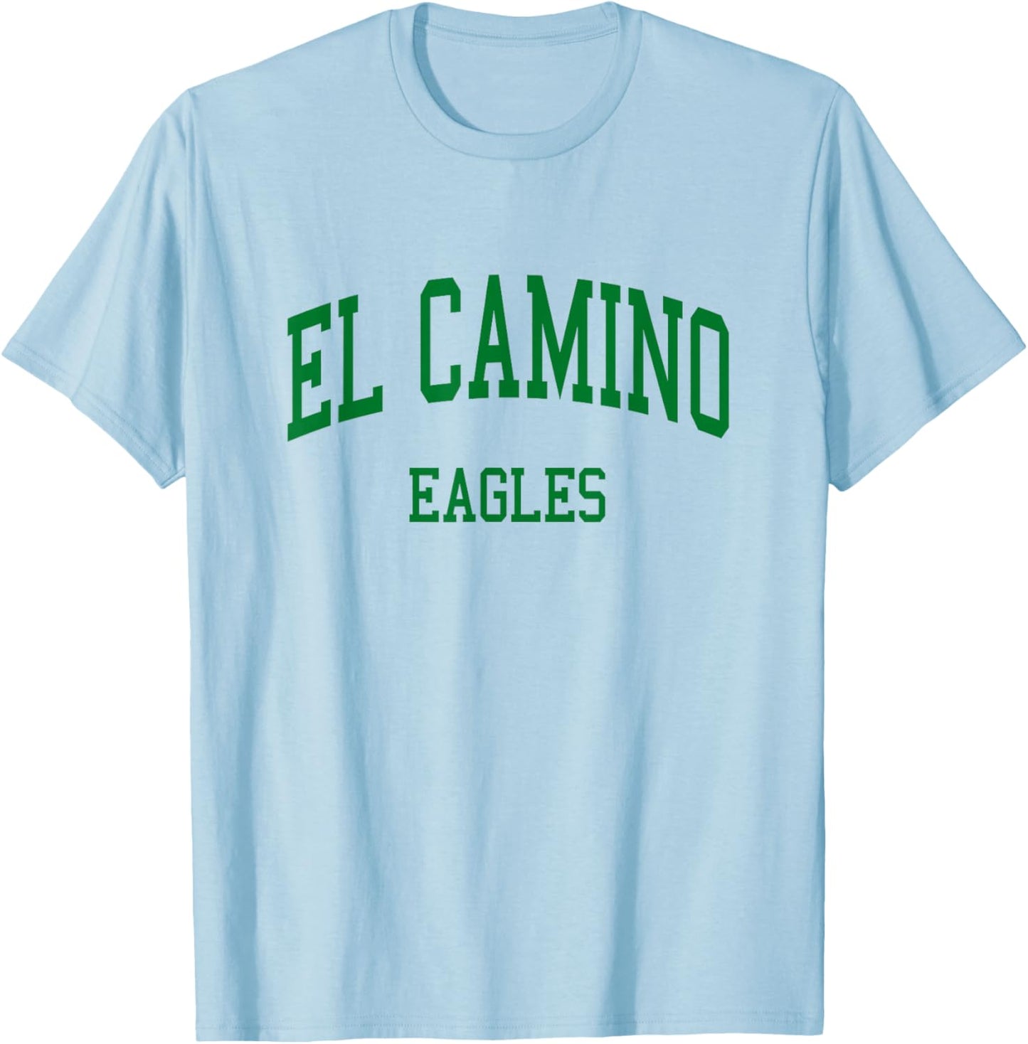 El Camino High School HS Sacramento CA Retro T-Shirt - T-Shirt | Light Blue