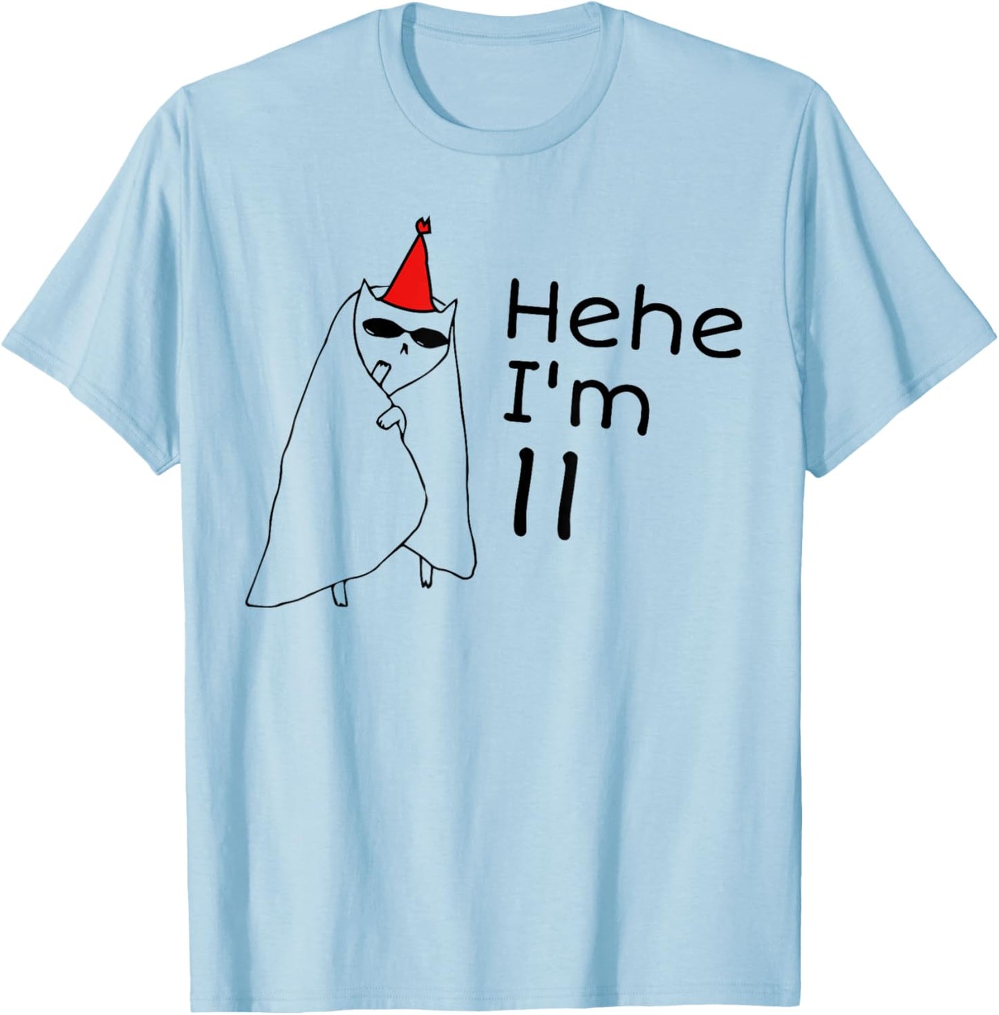 11th Birthday Party Funny 11 Years Old Birthday Teens T-Shirt - T-Shirt | Light Blue