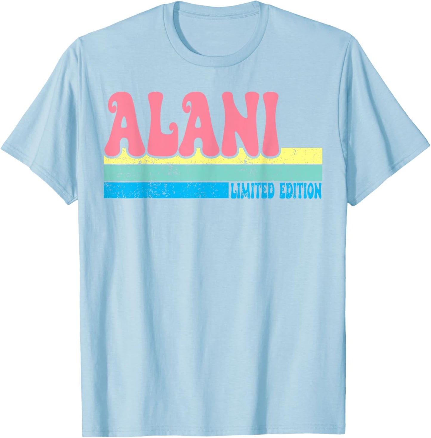 ALANI Name Personalized Cute Idea Groovy Women ALANI T-Shirt - T-Shirt | Light Blue