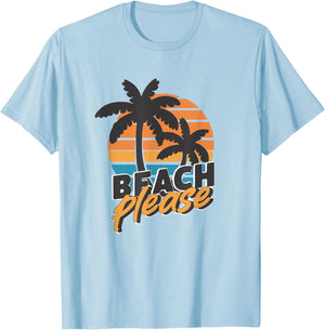 Beach Please T-Shirt - T-Shirt | Light Blue