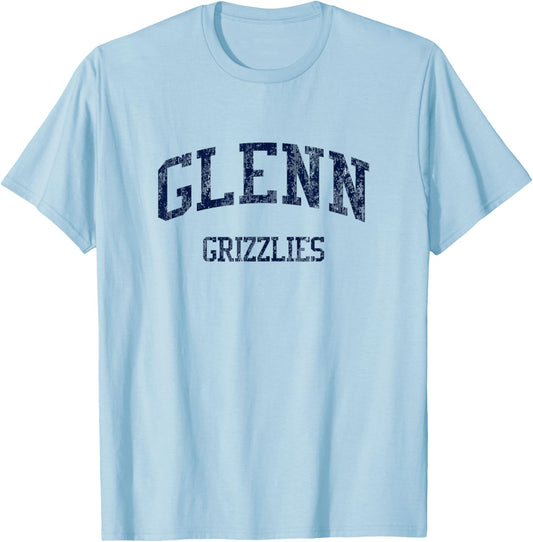 Glenn High School HS Leander TX Vintage Sports T-Shirt - T-Shirt | Light Blue