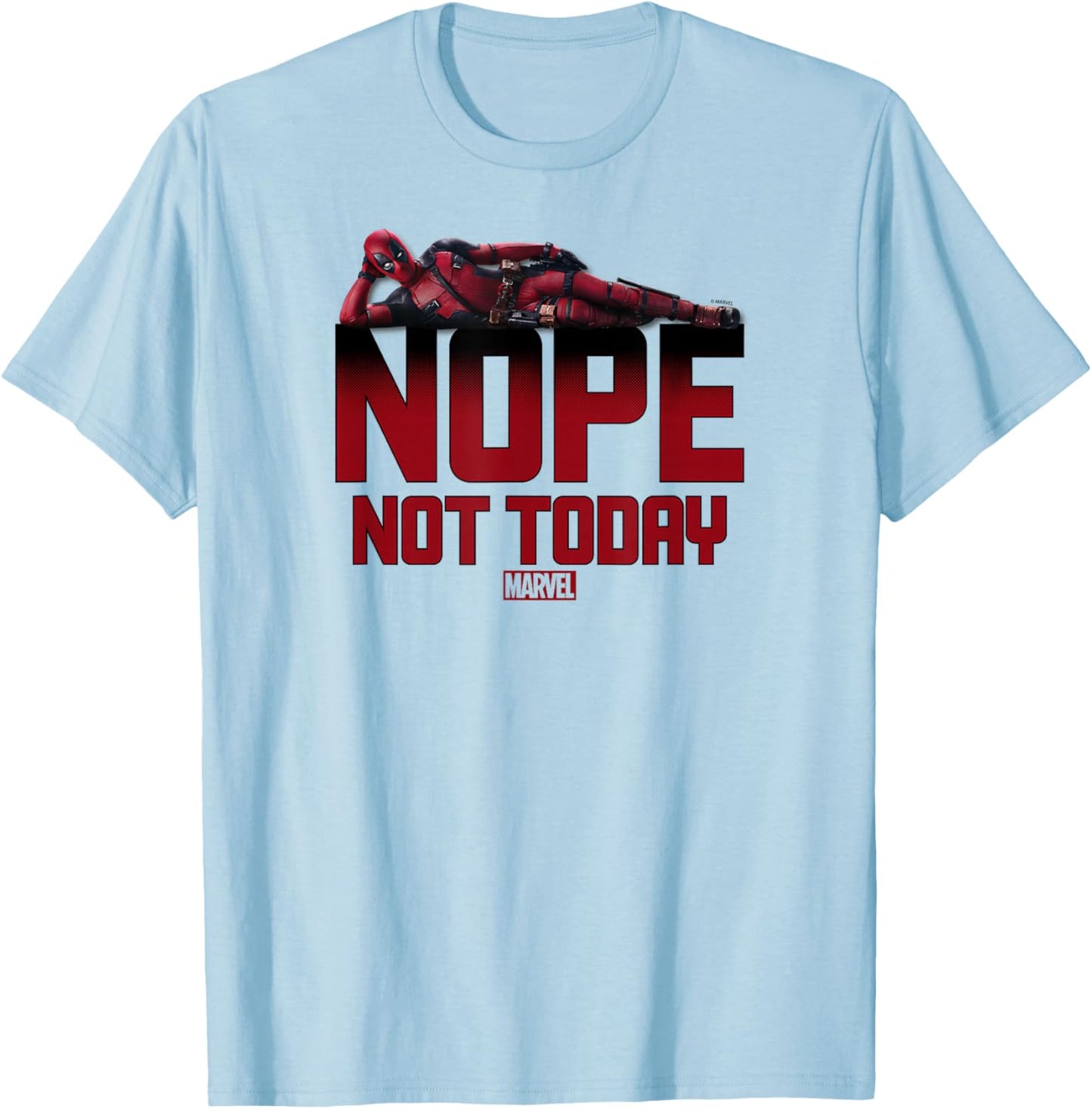 Deadpool - Nope Not Today T-Shirt - T-Shirt | Light Blue