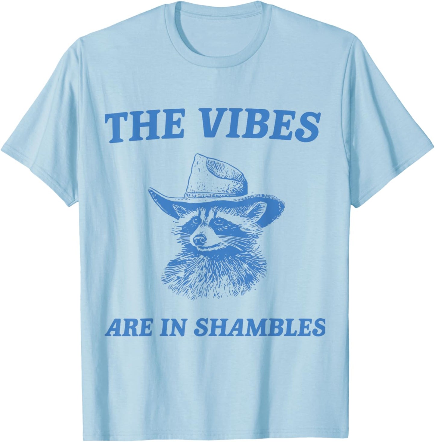 The Vibes Are In Shambles T-Shirt - T-Shirt | Light Blue