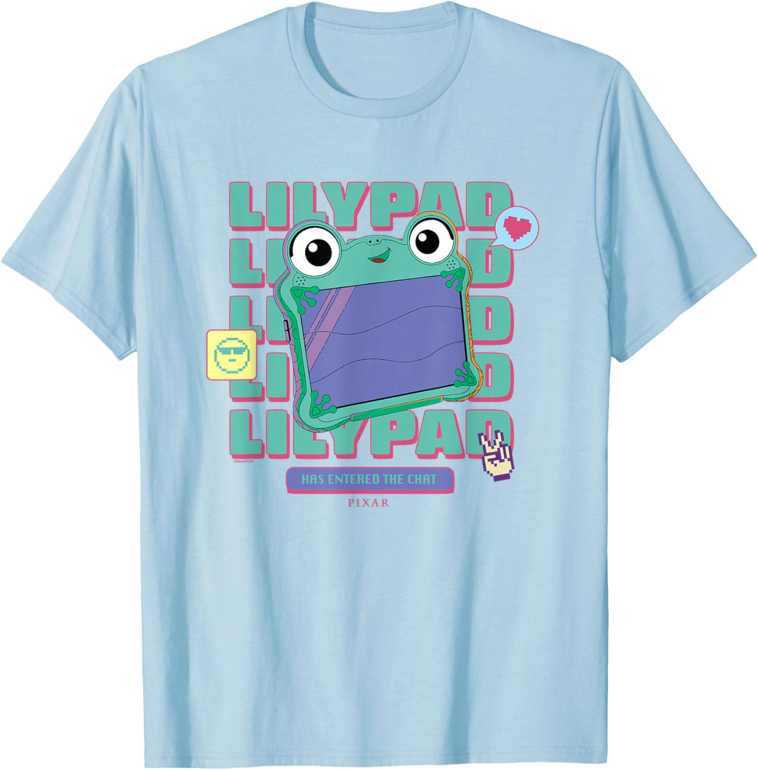 Disney Pixar Toy Story 5 Lilypad Frog Tablet T-Shirt - T-Shirt | Light Blue