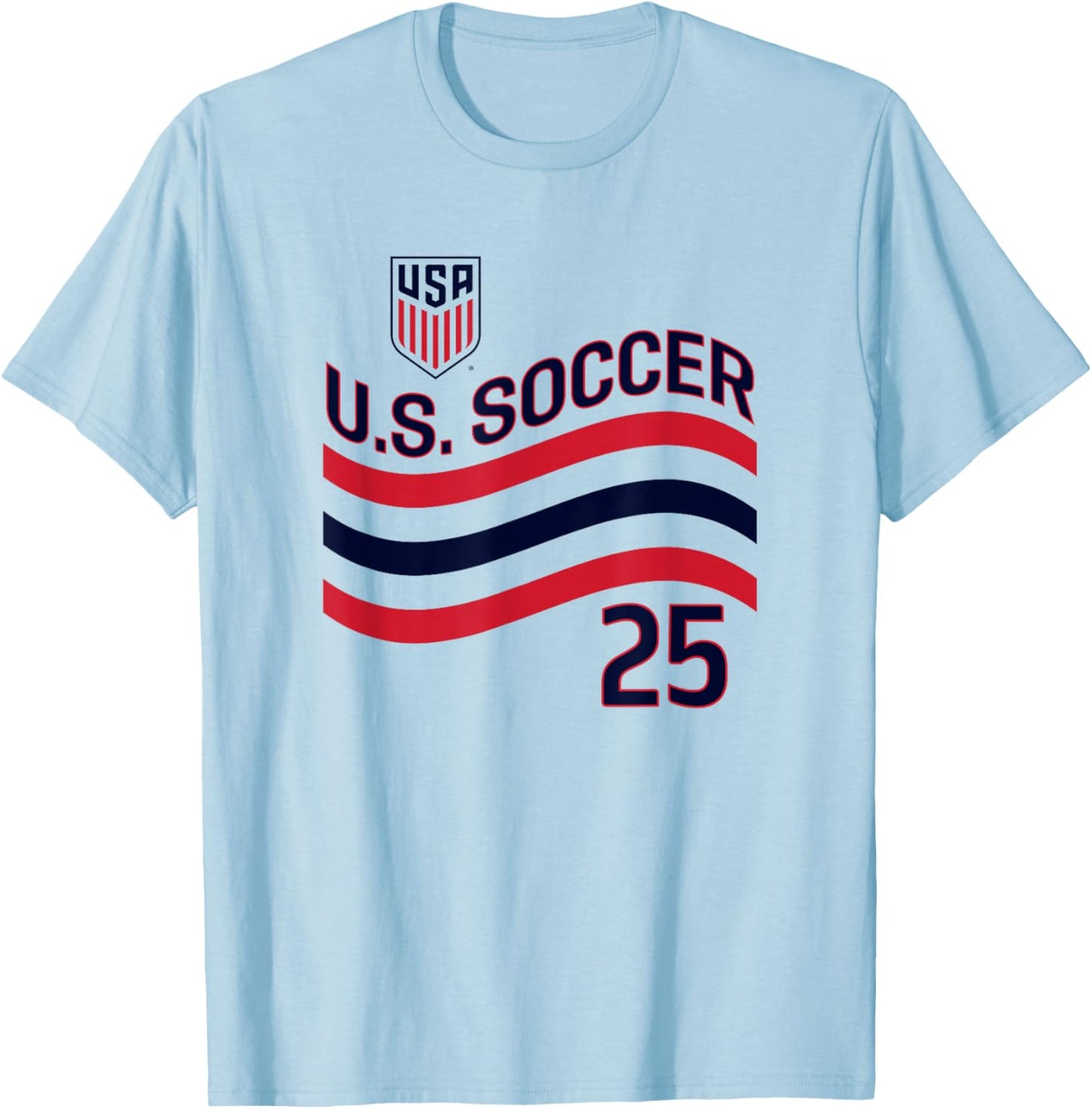 Matt Freese 25 White USMNT Officially Licensed T-Shirt - T-Shirt | Light Blue