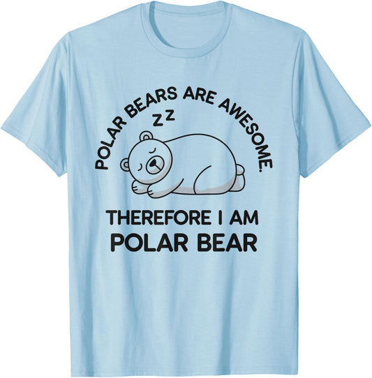Polar Bear Men Light Up Polar Bear Wish Lover Funny T-Shirt - T-Shirt | Light Blue