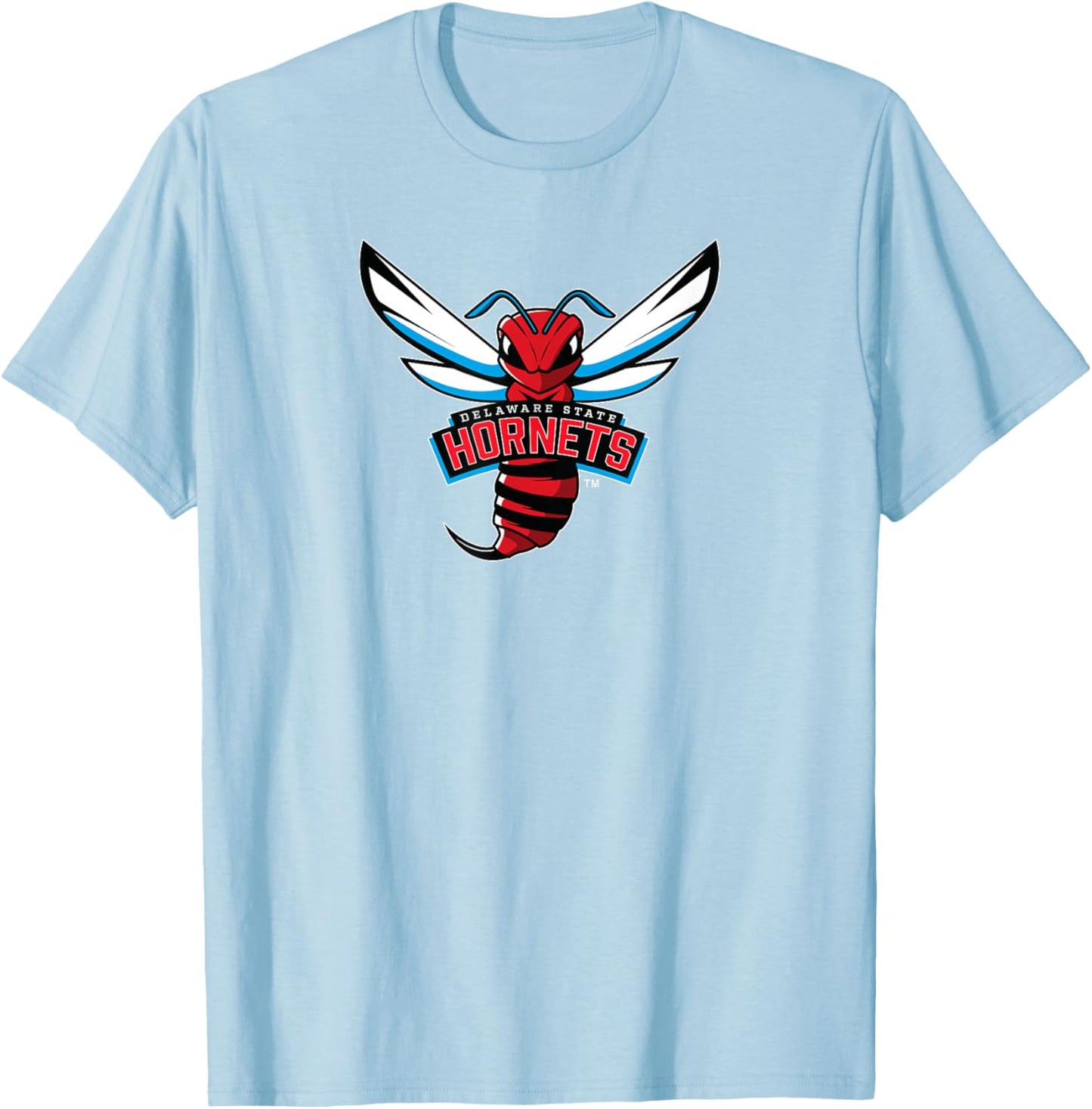 Delaware State University DSU Hornets Primary Logo T-Shirt - T-Shirt | Light Blue