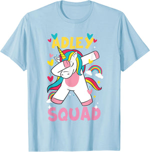 Adley Merch Unicorn Design T-Shirt - T-Shirt | Light Blue