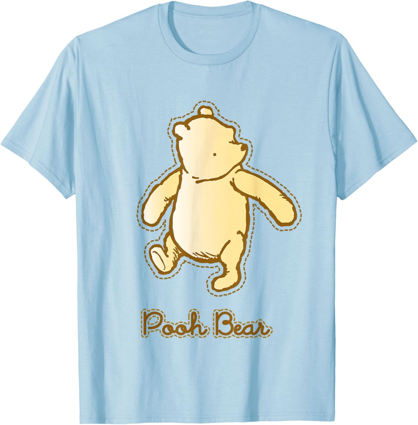 Disney Winnie the Pooh Classic Pooh Center Icon T-Shirt - T-Shirt | Light Blue