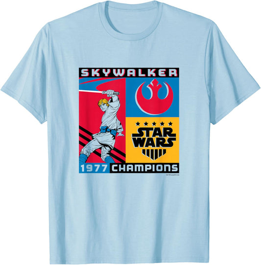 Star Wars - Skywalker Soccer Champions T-Shirt - T-Shirt | Light Blue