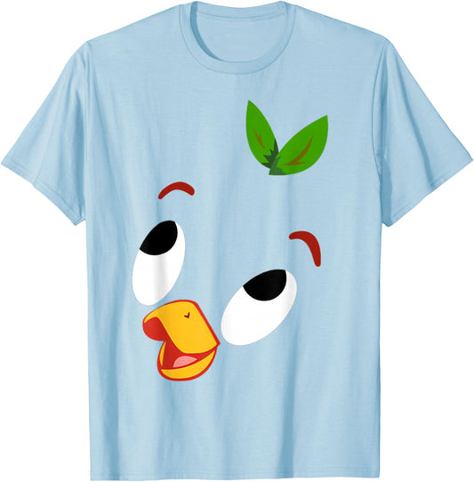 Little Orange Bird Costume for Adventure Trip T-Shirt - T-Shirt | Light Blue