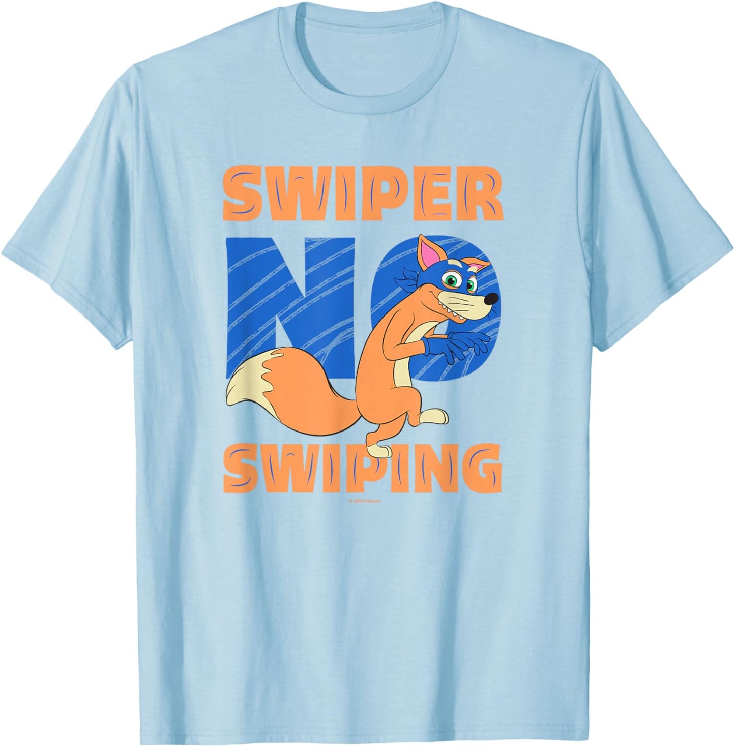 Dora (2024) Swiper No Swiping T-Shirt - T-Shirt | Light Blue