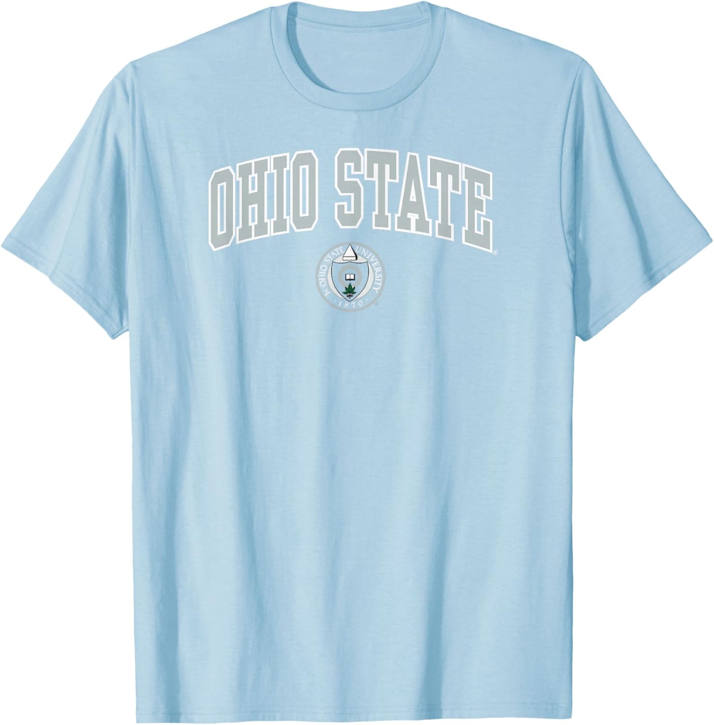 Ohio State Buckeyes Heritage Collection Arch Over Red T-Shirt - T-Shirt | Light Blue