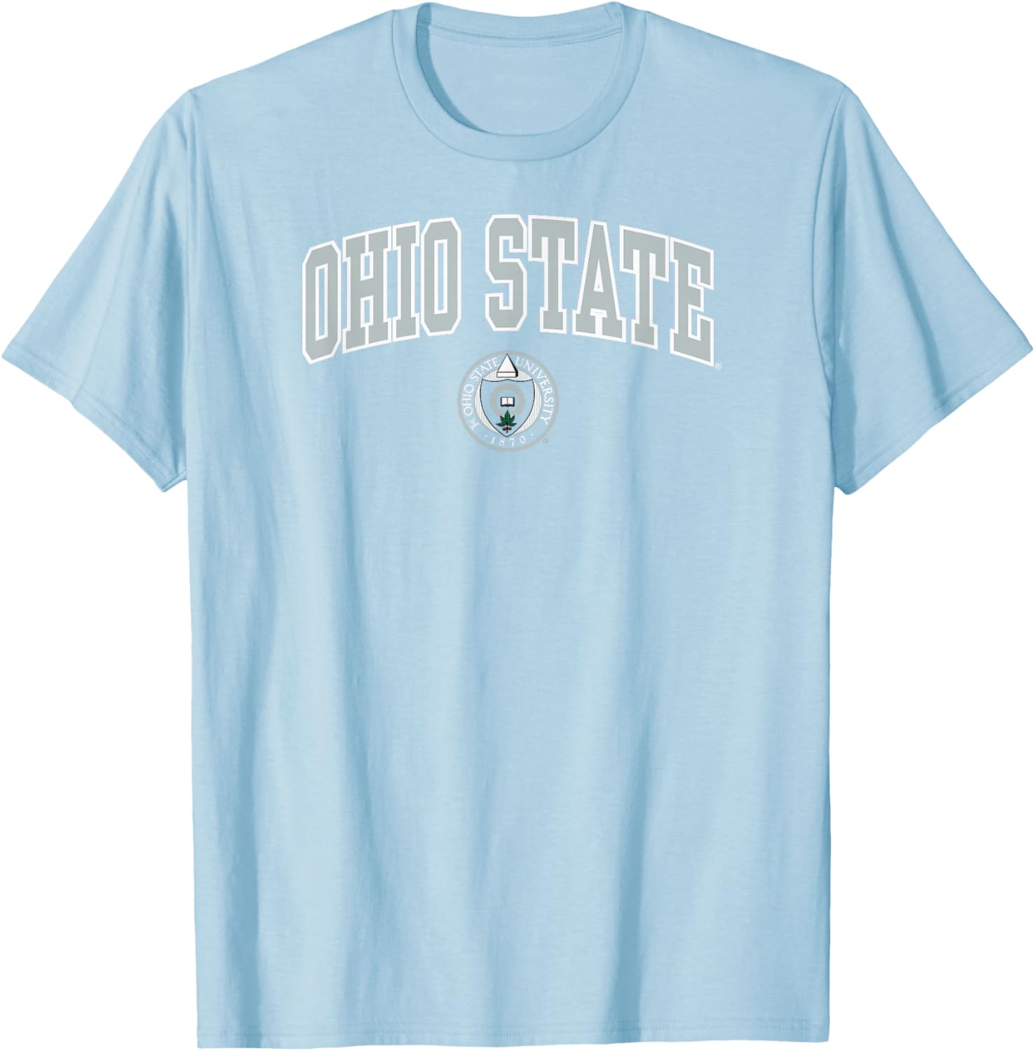 Ohio State Buckeyes Heritage Collection Arch Over Red T-Shirt - T-Shirt | Light Blue