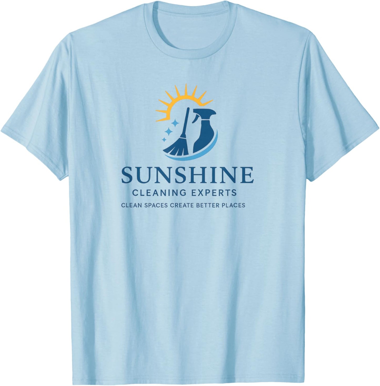 Sunshine Cleaning Experts T-Shirt - T-Shirt | Light Blue