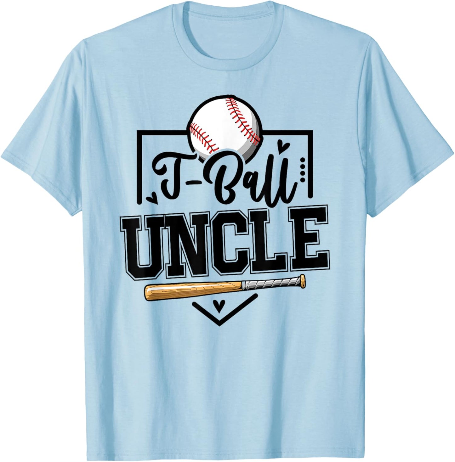 T-Ball Uncle Funny Ball Uncle T-Shirt - T-Shirt | Light Blue