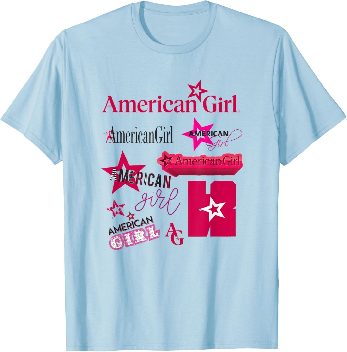 American Girl - Historic Logos T-Shirt - T-Shirt | Light Blue