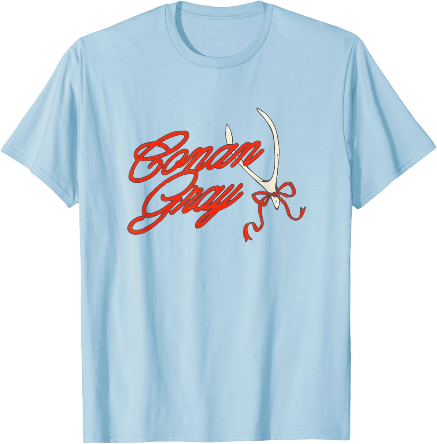 Official Conan Gray Wishbone Bow T-Shirt - T-Shirt | Light Blue