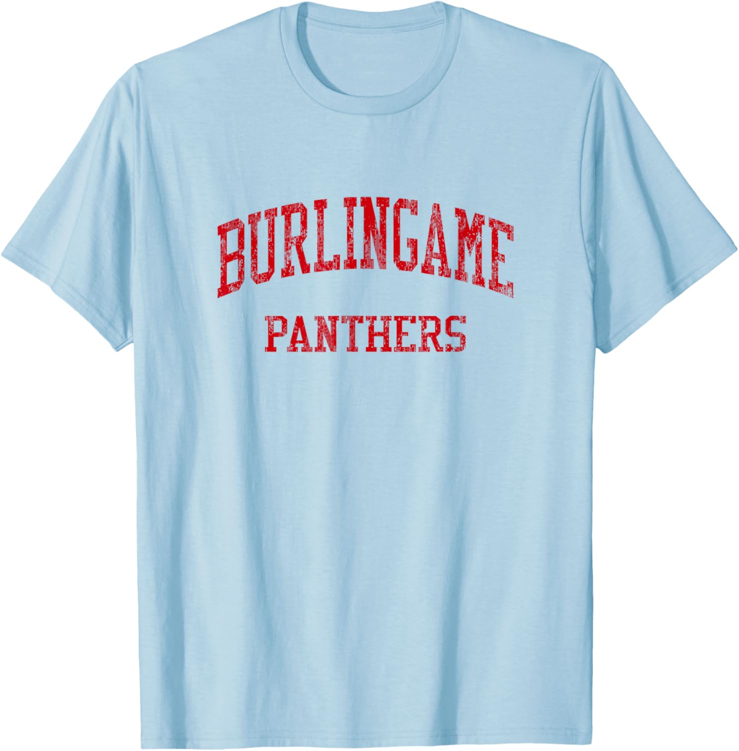 Burlingame High School HS Burlingame CA Vintage Sports T-Shirt - T-Shirt | Light Blue