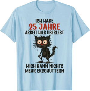 25 Jähriges Firmenjubiläum Dienstjubiläum 25 Jubiläum Arbeit T-Shirt - T-Shirt | Light Blue