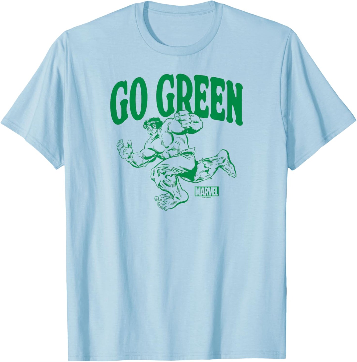 Hulk - Go Green T-Shirt - T-Shirt | Light Blue