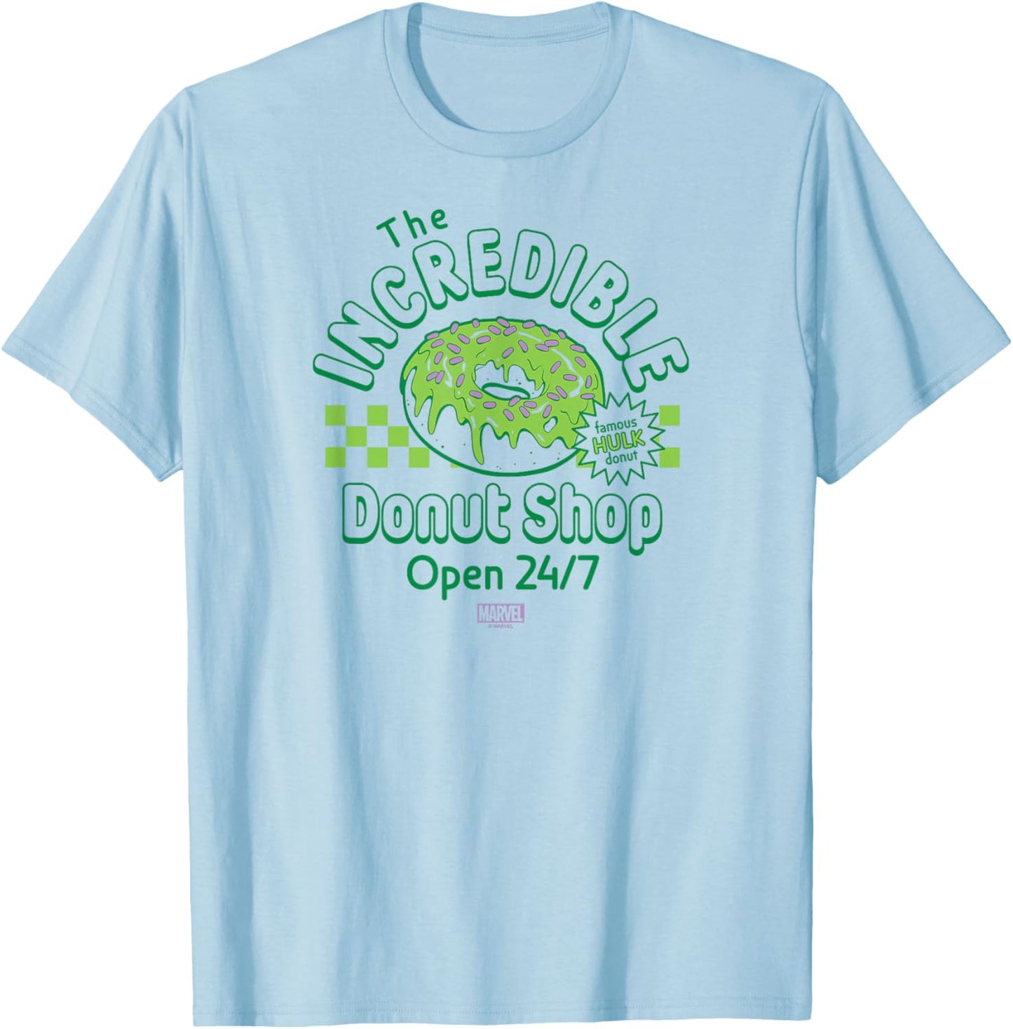 Hulk - Incredible Donut Shop T-Shirt - T-Shirt | Light Blue