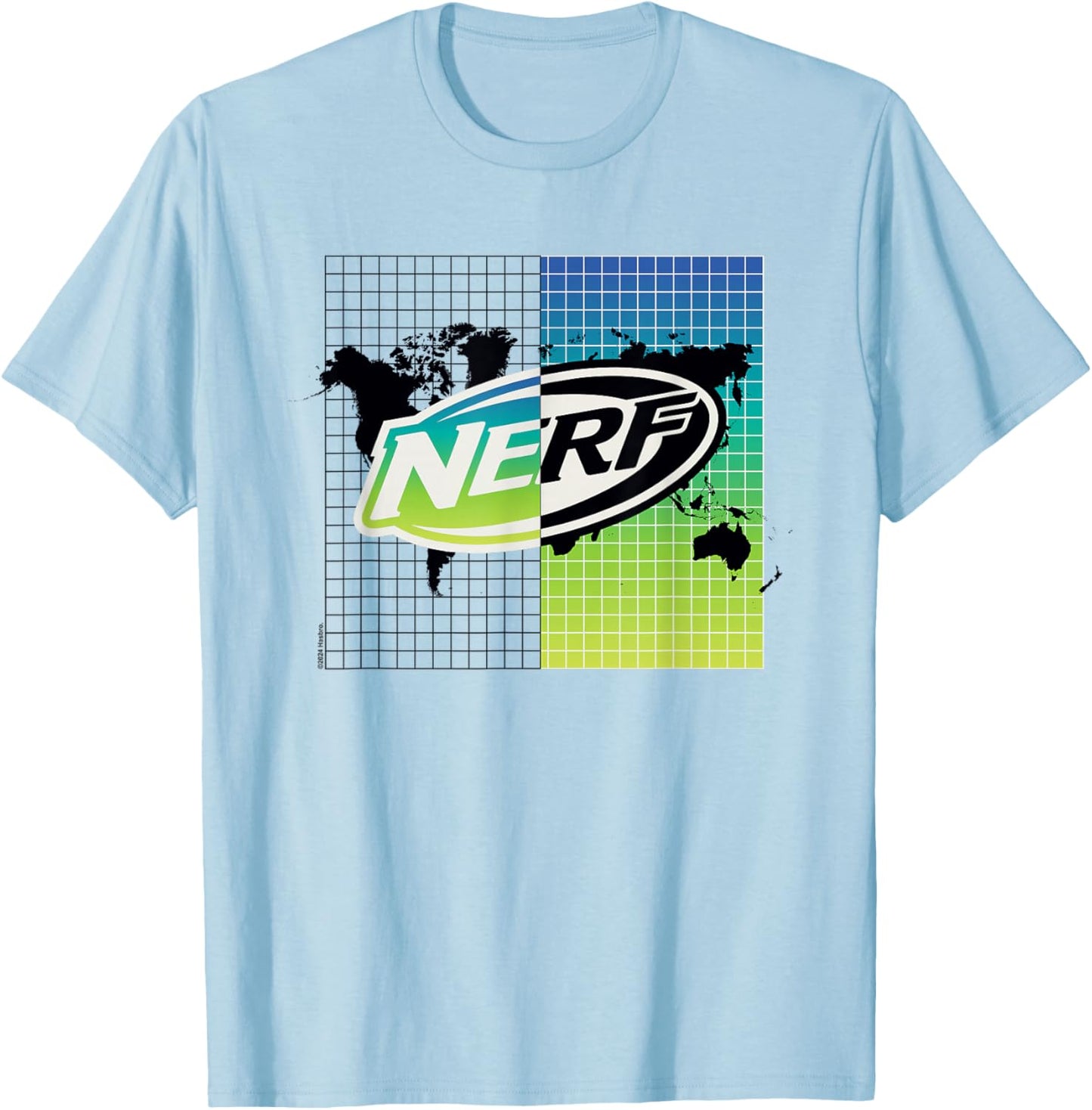 Nerf Gradient Globe T-Shirt - T-Shirt | Light Blue