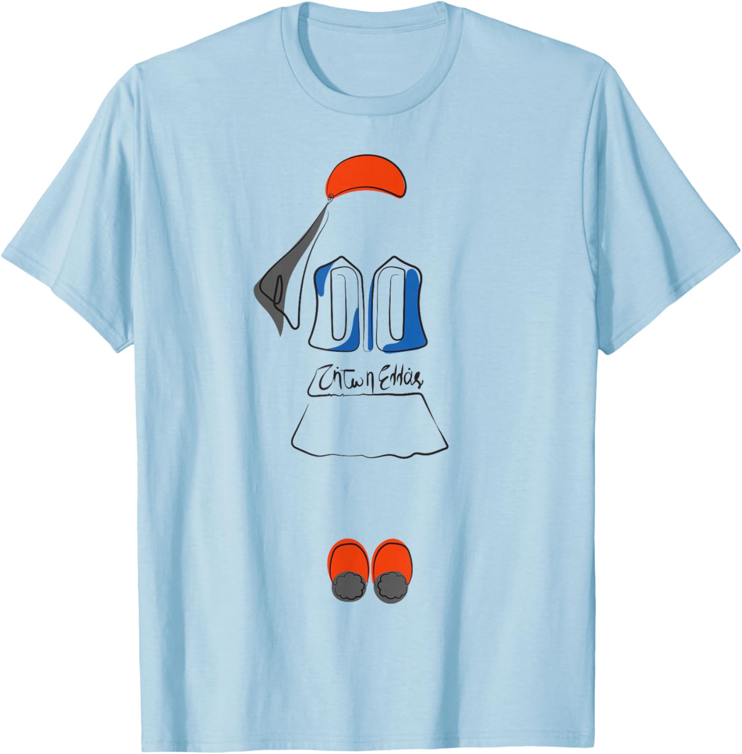 Greek Independence Day, Oxi Day Outfit, Tsolias T-Shirt - T-Shirt | Light Blue