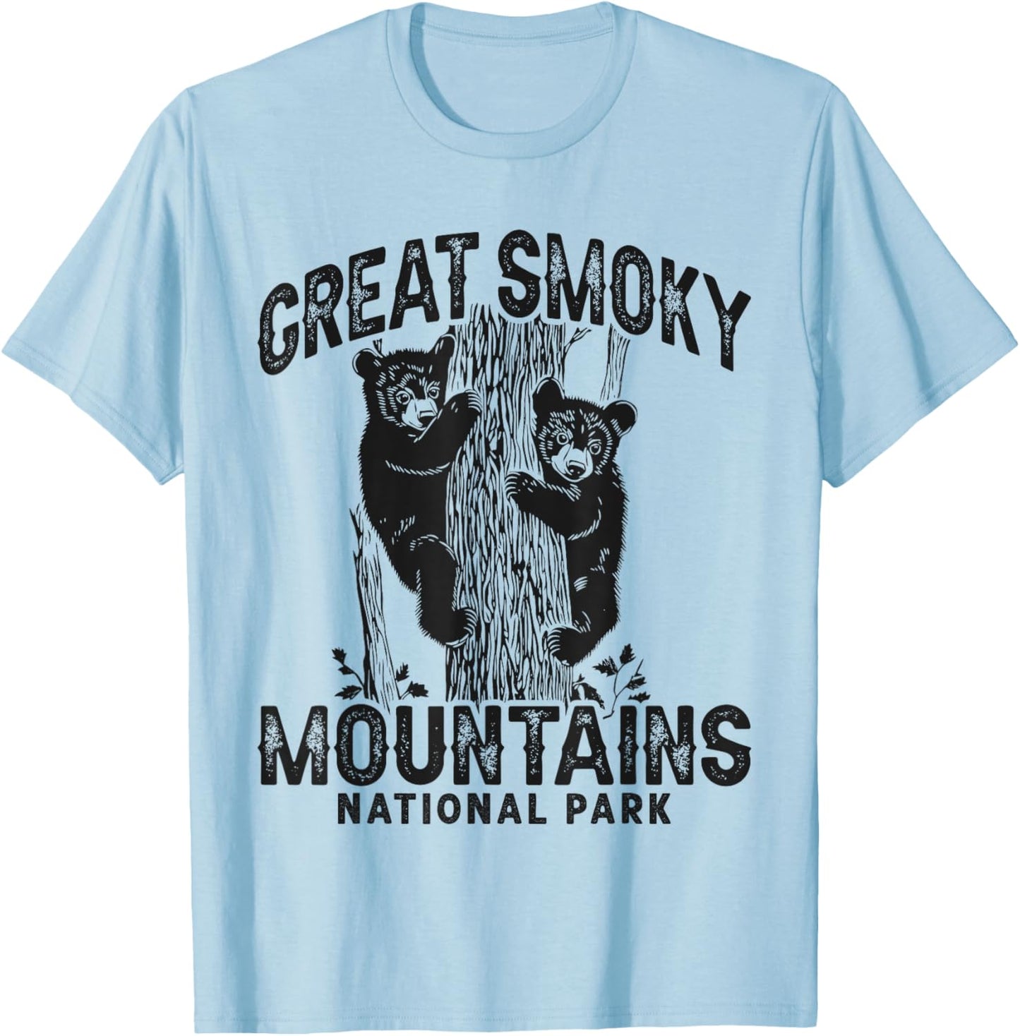 Great Smoky Mountains National Park Tennessee North Carolina T-Shirt - T-Shirt | Light Blue