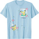 Pokémon - Pichu - Happy Pichu Florals T-Shirt - T-Shirt | Light Blue