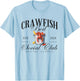 Vintage Crawfish Boil Social Club Pinch Peel Eat Repeat T-Shirt - T-Shirt | Light Blue