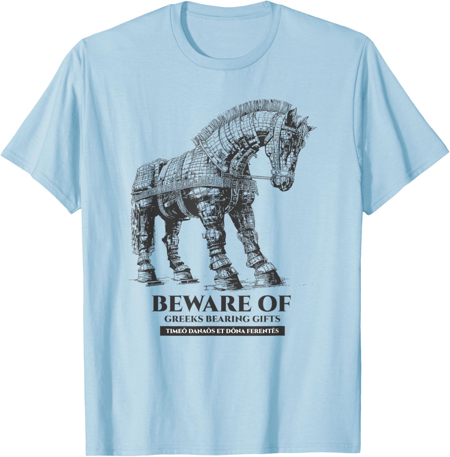 Chapter Keepers -Adults Greek Mythology - Grey, Small, Short Sleeve T-Shirt - T-Shirt | Light Blue