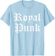 Royal Punk Gothic Bold Rebellious Aesthetic Y2K T-Shirt - T-Shirt | Light Blue
