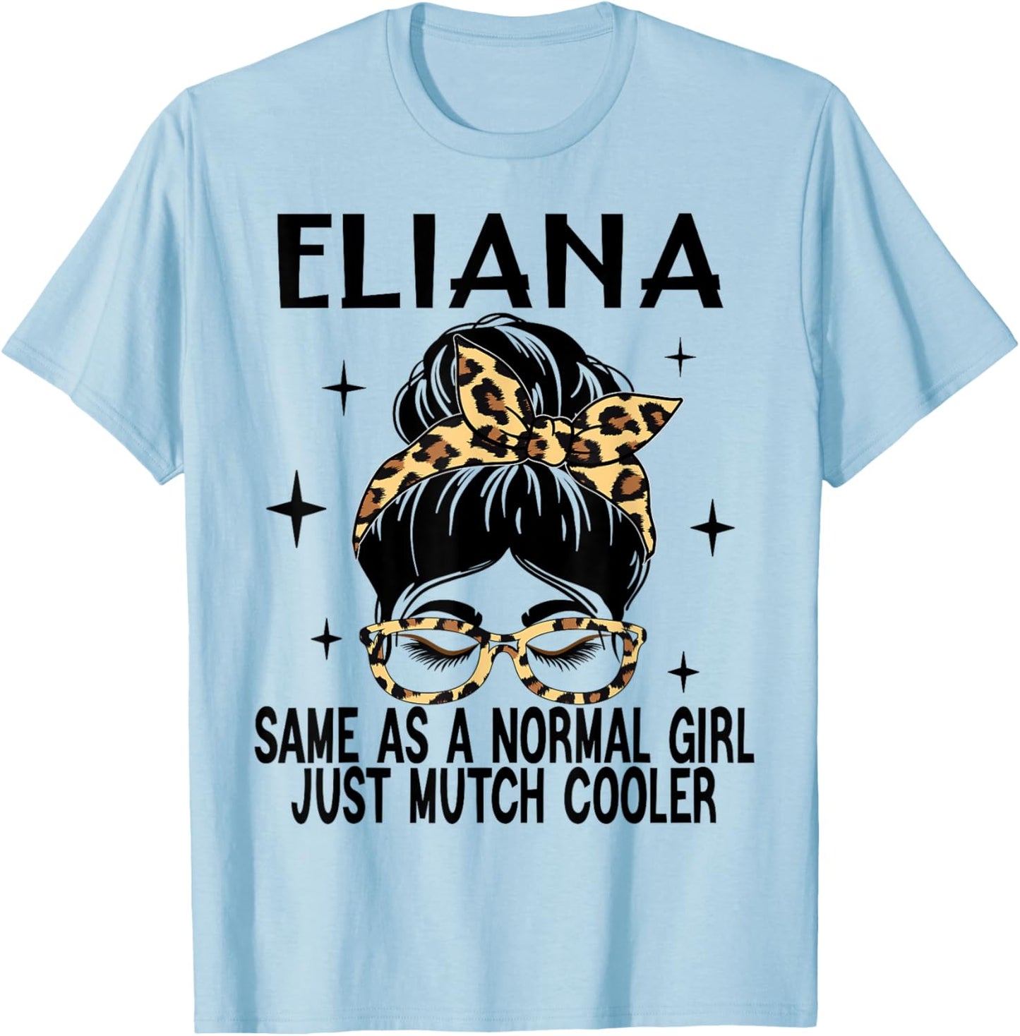 SwiftStyle Apparel ELIANA Costume Cute Definition Personalized Name ELIANA , Small, Grey T-Shirt - T-Shirt | Light Blue